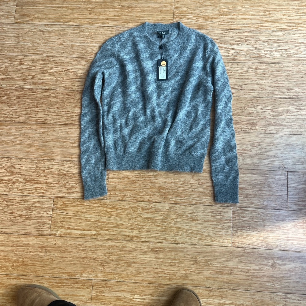 Rag & Bone Heather Gray Knit crew neck sweater